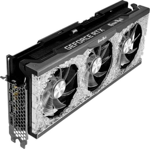 Відеокарта GeForce RTX 3080 10GB Palit GameRock OC (NED3080H19IA-1020G) Б/В - Фото 2 Відеокарта GeForce RTX 3080 10GB Palit GameRock OC (NED3080H19IA-1020G) Б/В - зображення 2