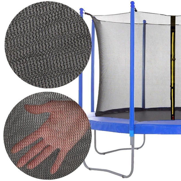 Siatka zewnętrzna do trampoliny Springos 365-374 cm 8 słupków (5903021931924) - obraz 3
