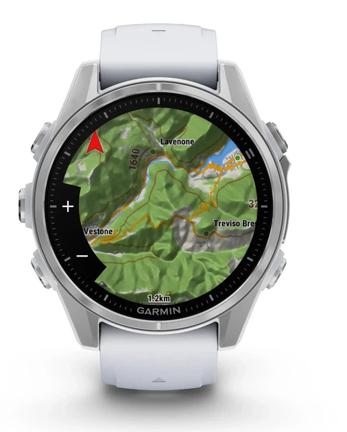 Спортивний годинник Garmin Fenix 8 43mm AMOLED Silver with Whitestone Silicone Band (010-02903-00) - Фото 3 Спортивний годинник Garmin Fenix 8 43mm AMOLED Silver with Whitestone Silicone Band (010-02903-00) - изображение 3