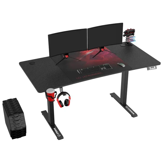 Стіл Ultradesk LEVEL V2 140см Регулювання висоти Чорно-червоний - Фото 6 Стіл Ultradesk LEVEL V2 140см Регулювання висоти Чорно-червоний - изображение 6