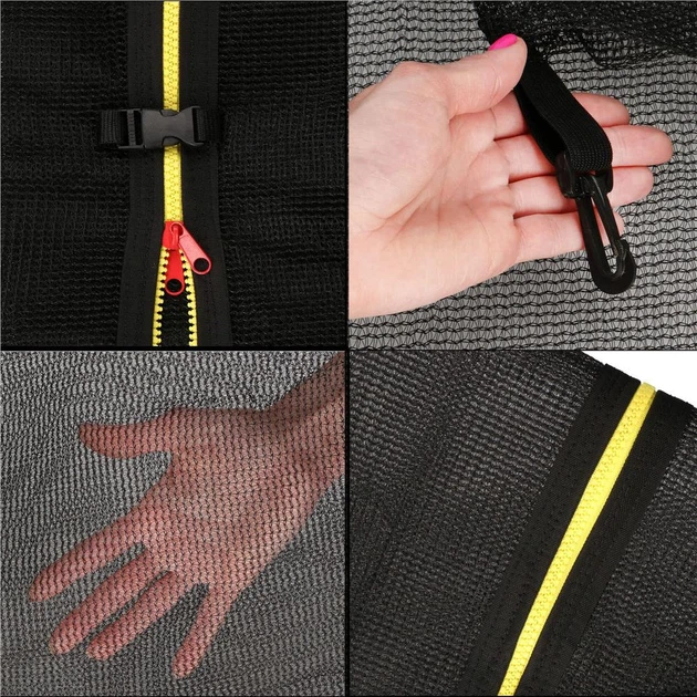 Siatka zewnętrzna do trampoliny Springos 460 cm 10 słupków (5903021931870) - obraz 3