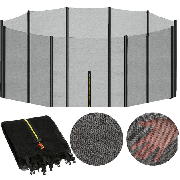 Siatka zewnętrzna do trampoliny Springos 460 cm 10 słupków (5903021931870) - obraz 5