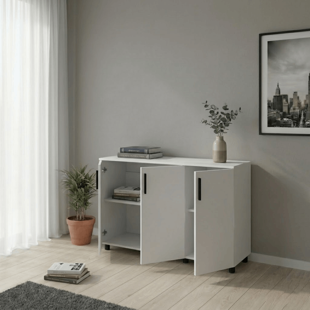 Комод Doros Торн Белый 3 ДСП 135х51.6х80 (41510169) - изображение 7