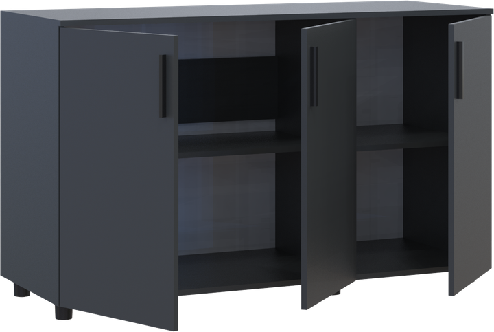 Комод Doros Торн Антрацит 3 ДСП 135х51.6х80 (41510173) - изображение 5