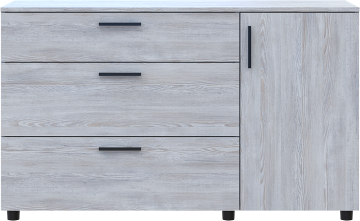 Комод Doros Торн Сосна Натти 3Ш/1Д 135х51.6х80 (41510179) - Фото 3 Комод Doros Торн Сосна Натти 3Ш/1Д 135х51.6х80 (41510179) - изображение 3