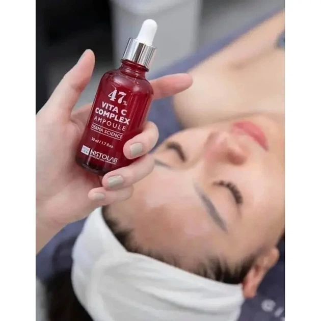 Histolab Vita C Complex Ampoule 47% – освітлювальний концентрат з вітаміном C, 50 мл - Фото 5 Histolab Vita C Complex Ampoule 47% – освітлювальний концентрат з вітаміном C, 50 мл - зображення 5
