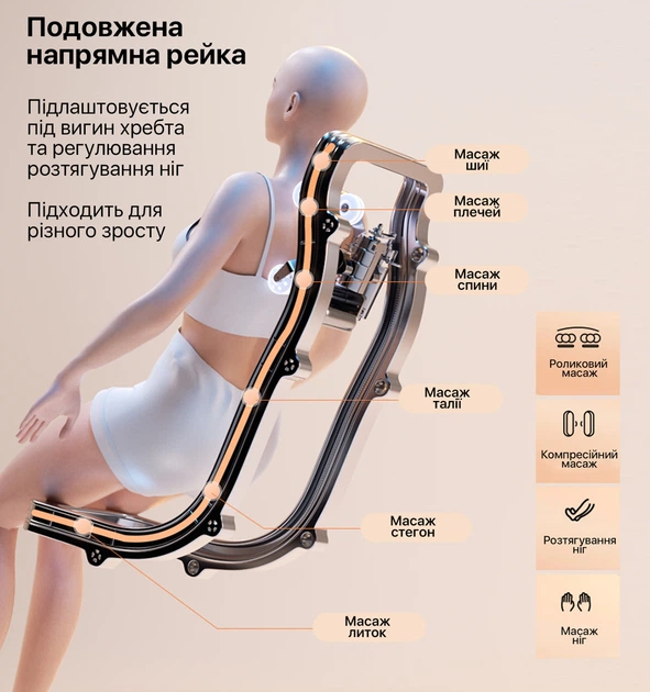 Массажное кресло Inspire L11 White (INS-L11) - изображение 8