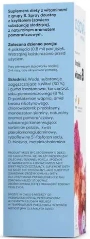 Witaminy z grupy B Osavi Kompleks witamin B spray doustny 25 ml Pomarańcza (5904139920626) - obraz 3