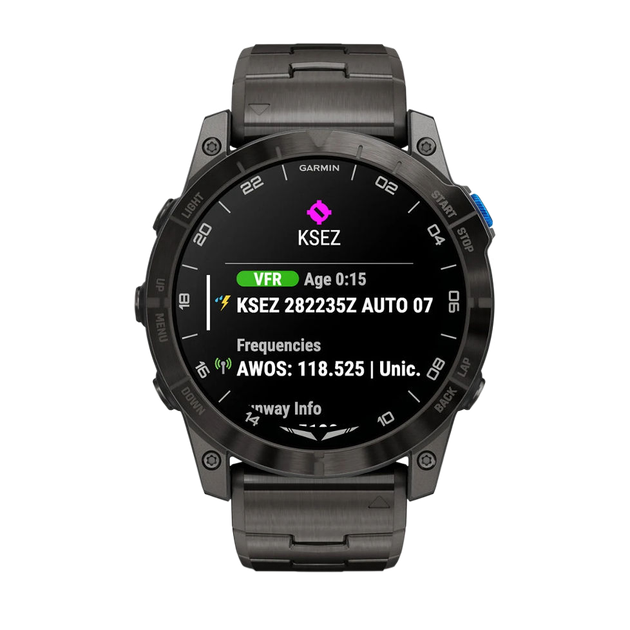 Смарт-годинник Garmin D2 Mach 1 Pro with Vented Titanium Bracelet (010-02804-80/81) - зображення 5