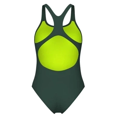 Жіночий суцільний купальник Arena Team SwimSuit Swim Pro Solid 36 Темно-зелений (004760-660-36) - зображення 3