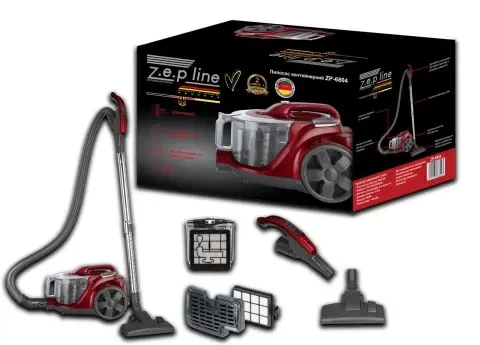 Пылесос контейнерный 4л Zepline ZP-6804 красный - Фото 1 Пылесос контейнерный 4л Zepline ZP-6804 красный - изображение 1