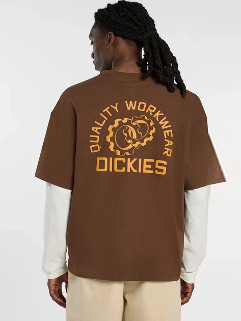 Longsleeve męski Dickies DK0A88JF0TB1 L Brązowy (800070354605) - obraz 2
