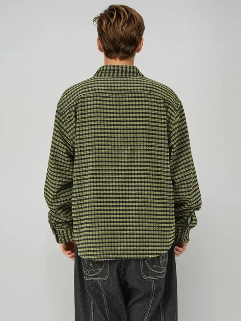 Koszula męska w kratę XLARGE 201253014001-10 S Zielona (800070350316) - obraz 2