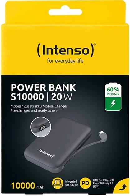 УМБ Intenso S10000 10000 mAh 20W Grey (7333034) - Фото 4 УМБ Intenso S10000 10000 mAh 20W Grey (7333034) - зображення 4