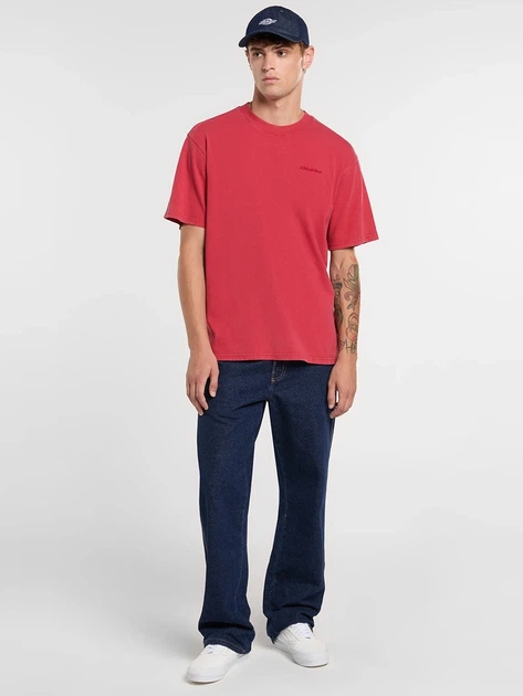 Футболка бавовняна довга чоловіча Dickies DK0A866BL331 S Червона (800070354506) - зображення 3