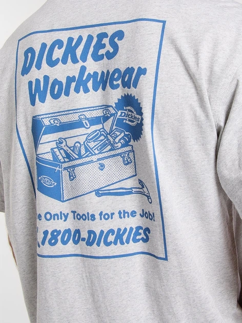 Футболка бавовняна довга чоловіча Dickies DK0A8853A281 XL Сіра (800070354527) - зображення 5