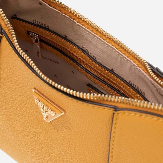 Сумка жіноча зі штучної шкіри велика Guess HWBG9914180-AMB Янтарна (800070352368) - зображення 3