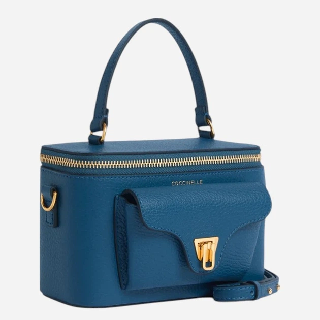 Torebka crossbody damska skórzana Coccinelle E5TFK550101-B27 Niebieska (800070354159) - obraz 2