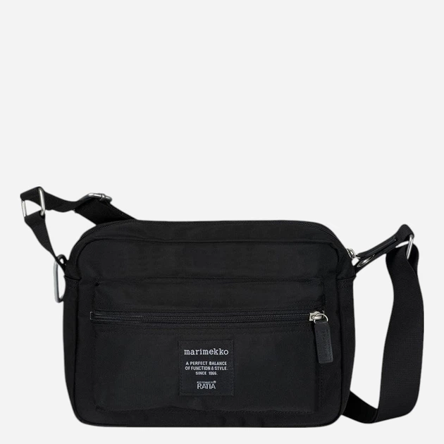 Сумка крос-боді через плече жіноча тканинна середня Marimekko 92519999 Чорна (800070313315) - зображення 1