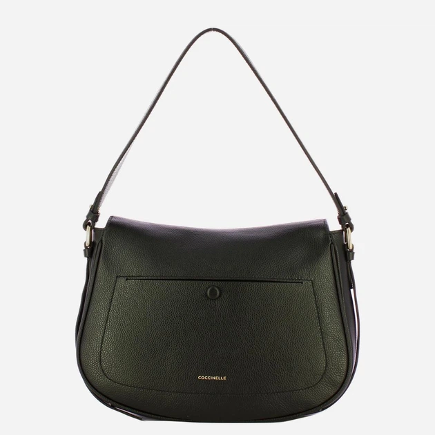 Torebka crossbody damska skórzana Coccinelle E1U7F120101-001 Czarna (800070354207) - obraz 2
