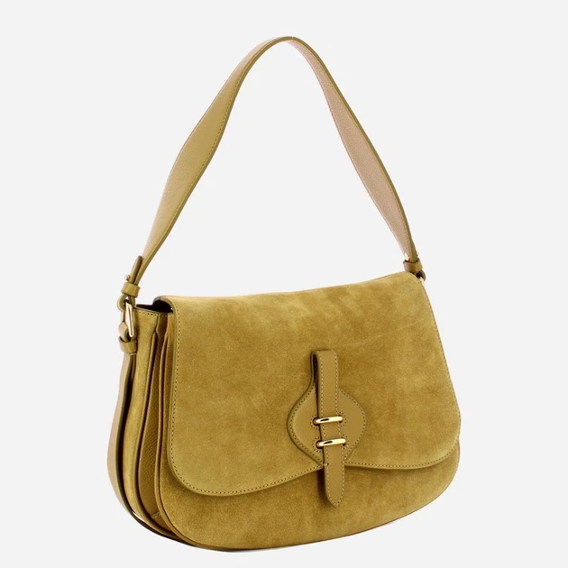 Сумка крос-боді через плече жіноча з натуральної шкіри середня Coccinelle E1U7H120101-G43 Оливкова (800070354244) - зображення 3