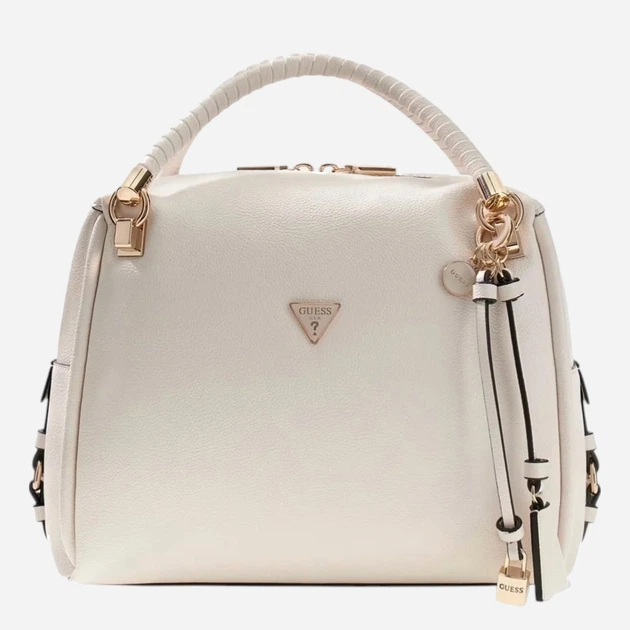 Сумка крос-боді через плече жіноча зі штучної шкіри велика Guess HWBG9918060-OFF Біла (800070352383) - зображення 3