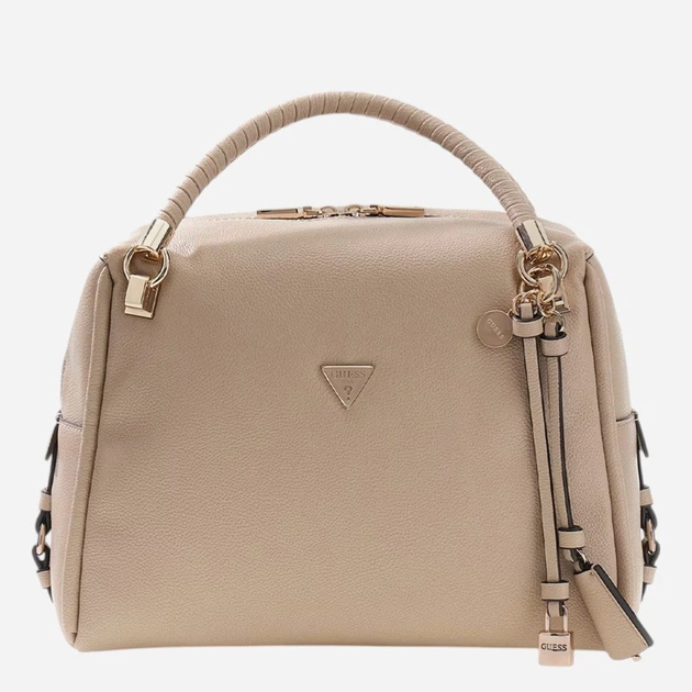 Сумка крос-боді через плече жіноча зі штучної шкіри велика Guess HWBG9918060-TAU Бежева (800070352384) - зображення 3