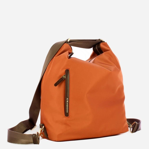 Сумка хобо жіноча тканинна велика Mandarina Duck P10VCT10-A82 Помаранчева (800070357770) - зображення 4