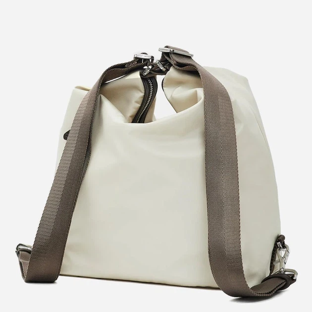 Torebka hobo damska duża Mandarina Duck P10VCT10-591 Biała (800070357754) - obraz 5
