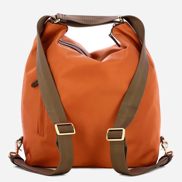 Сумка хобо жіноча тканинна велика Mandarina Duck P10VCT10-A82 Помаранчева (800070357770) - зображення 5