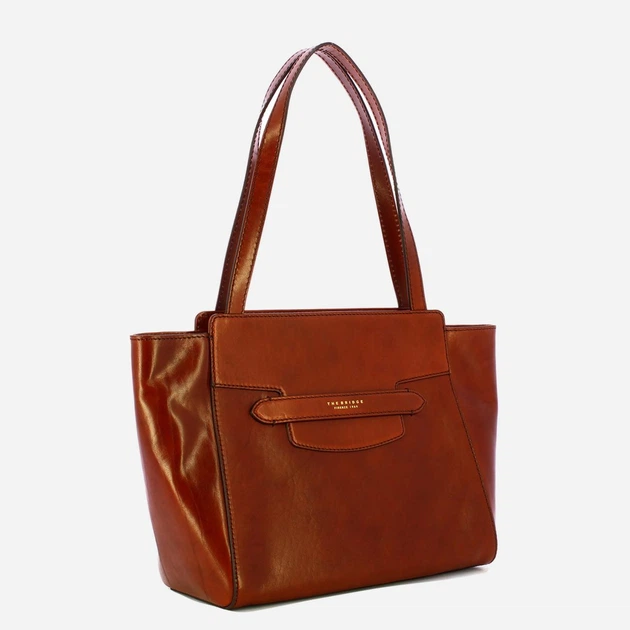 Torebka shopper damska skórzana The Bridge 04191601-14 Brązowa (800070354473) - obraz 3