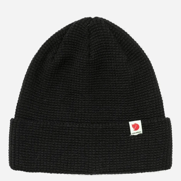 Czapka beanie Fjallraven 84767550 One Size Czarna (800070310616) - obraz 1