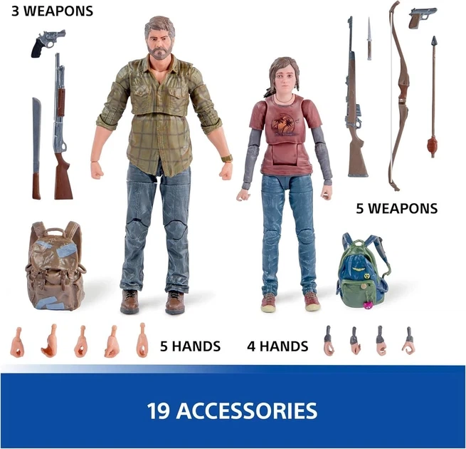 Подвижная фигурка Джоэл и Элли The Last of Us PlayStation Коллекционный 16 см набор героев постапокалипсиса - изображение 2