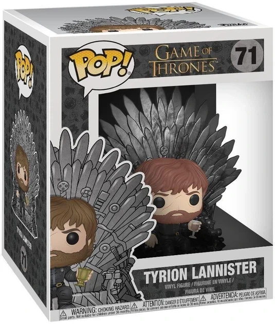 Фігурка Funko Pop Тіріон Ланністер на залізному троні (Game of Thrones Гра престолів BL GT TL71) - Фото 2 Фігурка Funko Pop Тіріон Ланністер на залізному троні (Game of Thrones Гра престолів BL GT TL71) - зображення 2
