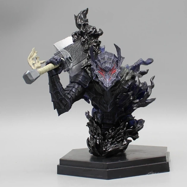 Аниме бюст Гатз (Guts) Берсерк Berserk Коллекционная фигурка Гатса в доспехах 12 см - изображение 4