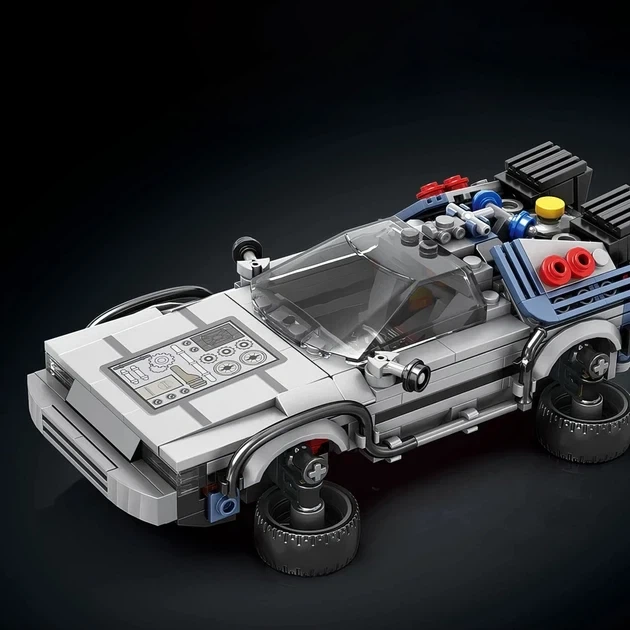 Конструктор Reobrix DeLorean ДеЛориан DMC12 "Назад в будущее" 405 деталей коллекционная модель в подарочной коробке - изображение 2