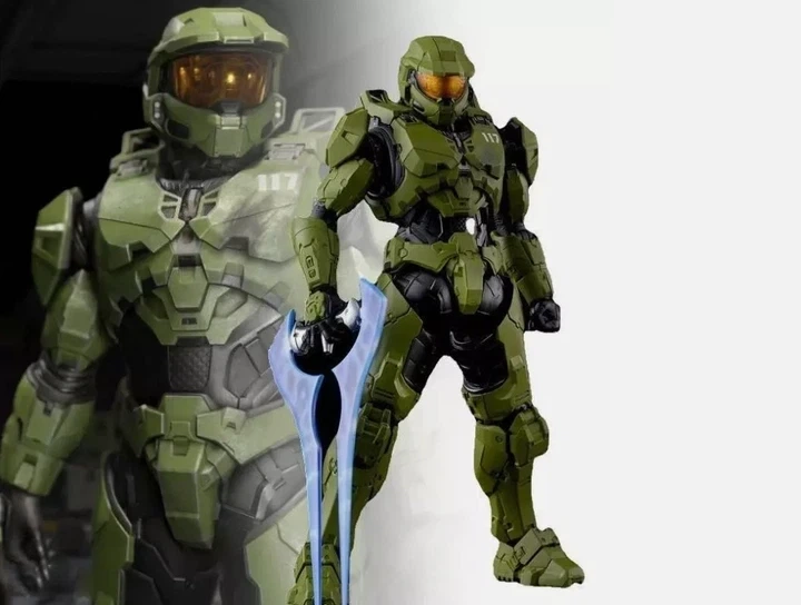 Хало фигурка игрушка Мастер Чиф Спартанец Halo Master Chief Spartan подвижная 18см - изображение 2
