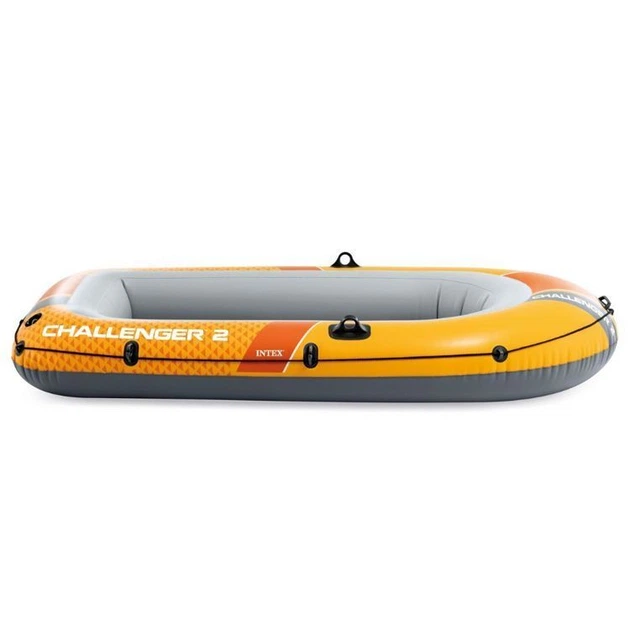 Ponton dmuchany Intex Challenger 2 2-osobowy 236 x 114 x 41 cm Żółto-szary 66312 (6941057430607) - obraz 3
