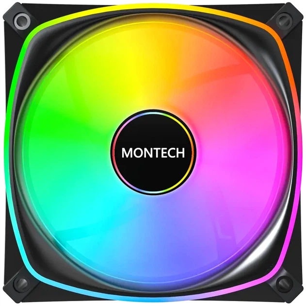Вентилятор Montech RX120 PRO 3-pack Black - зображення 2