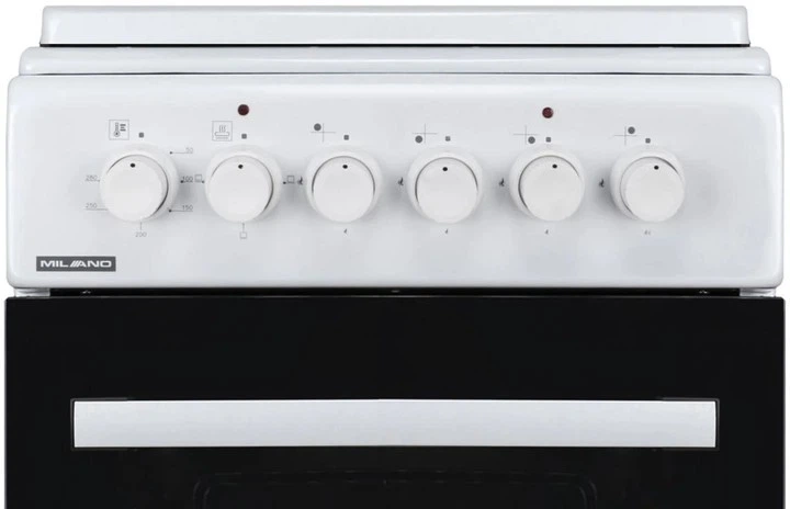 Комбінована плита Milano ML50E30 White 50×50 (газ/електро, 46 л, газ-контроль) - зображення 5