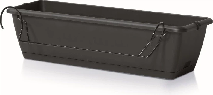 Балконний горщик з ручками Kadax Perama 60 см K8440 Антрацит (5903699477861) - зображення 3
