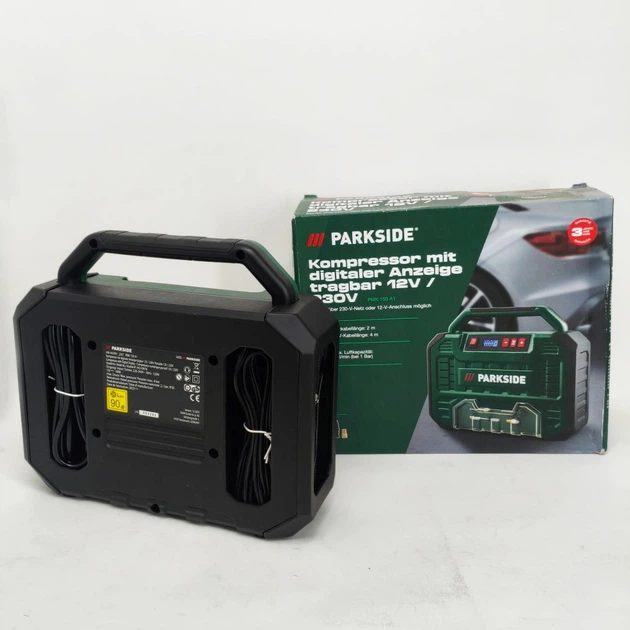 Автомобильный компрессор 12/220в Parkside PMK 150 A1 компрессор для подкачки колёс - изображение 5