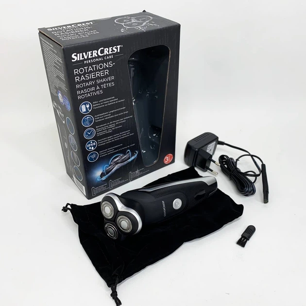Электробритва для мужчин роторная Silver Crest SRR 3.7 C3 аккумуляторная - Фото 6 Электробритва для мужчин роторная Silver Crest SRR 3.7 C3 аккумуляторная - изображение 6