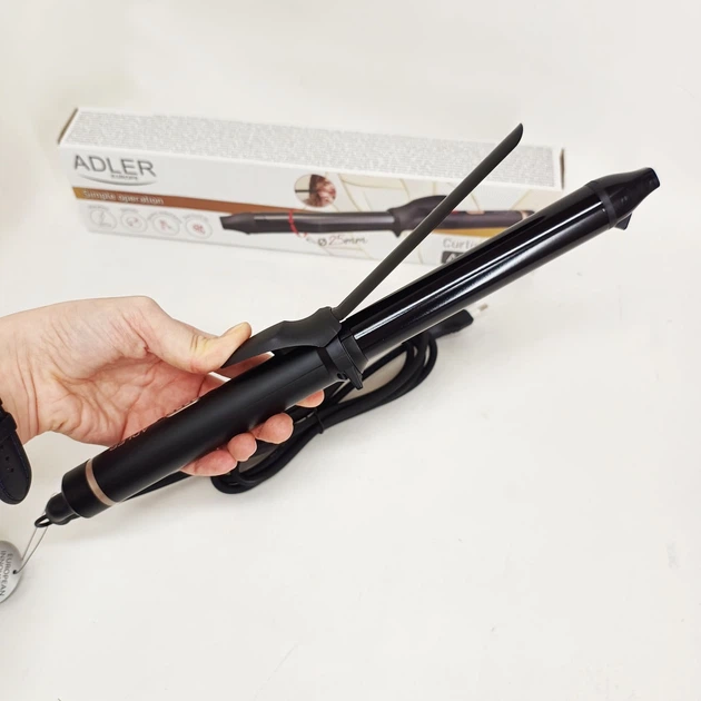 Плойка для завивки волос Adler AD 2115 Curly 100Вт с керамическим покрытием диаметр 25 мм - изображение 4