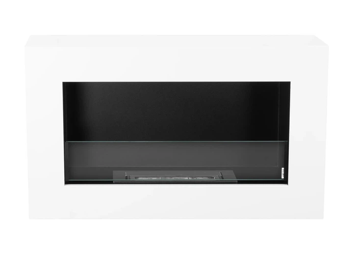 Біокамін BIOkominkiGMT 650х400 BOX білий матовий (зі склом) - изображение 3