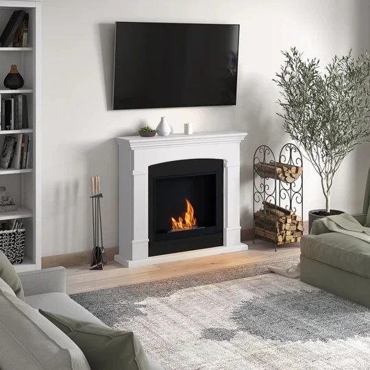 Камінокомплект Tagu HELMI FreeFlame білий - зображення 3