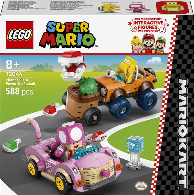 Конструктор LEGO Super Mario Mario Kart Piranha Plant і гонитва за модернізацією 588 елементів (72044) - Фото 1 Конструктор LEGO Super Mario Mario Kart Piranha Plant і гонитва за модернізацією 588 елементів (72044) - зображення 1