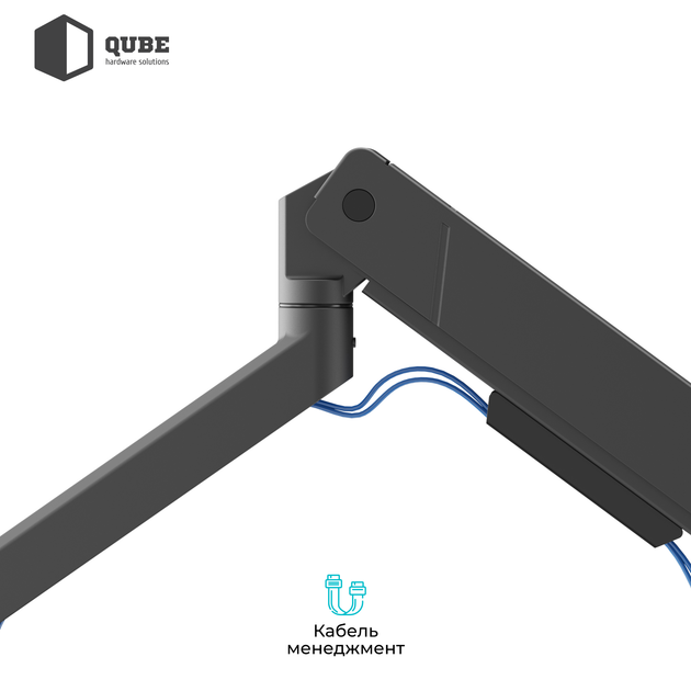 Настенное крепление для телевизора Qube 17"-45" Black (4516MB.USB) - изображение 6