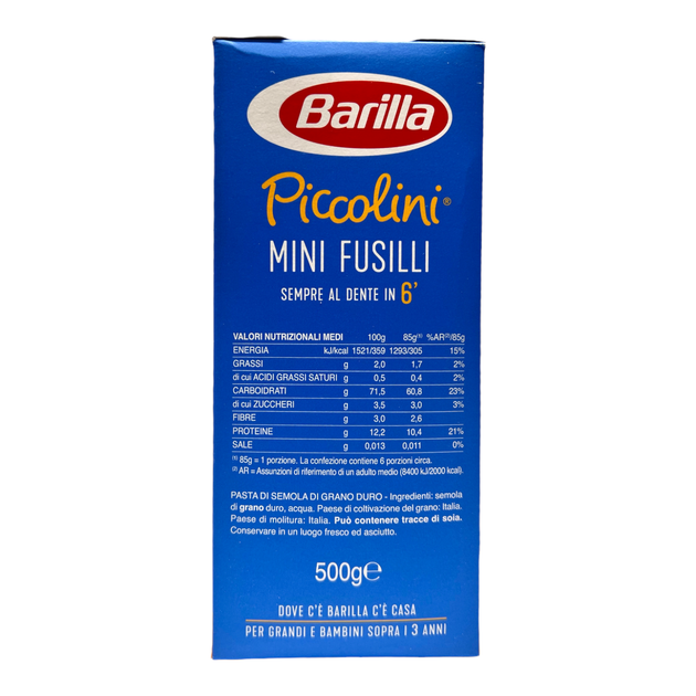Макарони дитячі BARILLA міні спіралька piccolini mini fusilli 500г - зображення 2