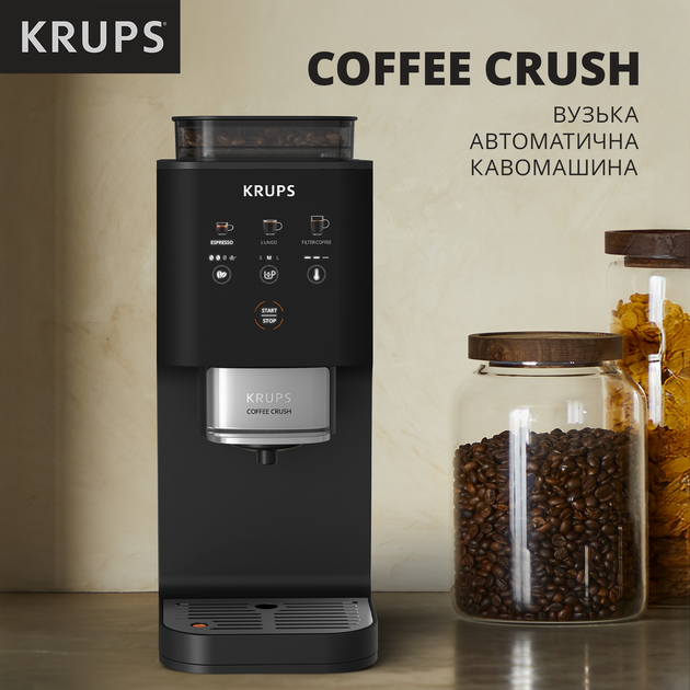 Кофемашина Krups SLIM Coffee Crush Extra SA4028E0 - Фото 3 Кофемашина Krups SLIM Coffee Crush Extra SA4028E0 - изображение 3